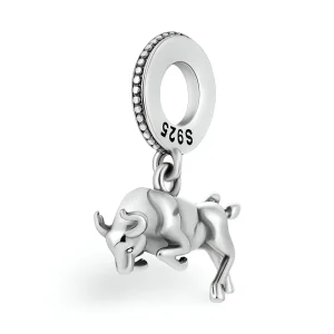 Charm pendant taureau sprintant, pour femme, modèle Wini