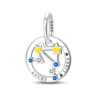 Charm signe du zodiaque balance, pour femme, modèle Calantha