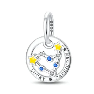 Charm signe du zodiaque capricorne, pour femme, modèle Galatea