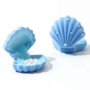 Lot de 2 Boîtes à Bijoux Coquillages à Perles